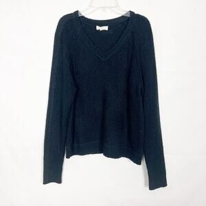 Promesa Pullover Black Chunky Knit Sweater Size Small